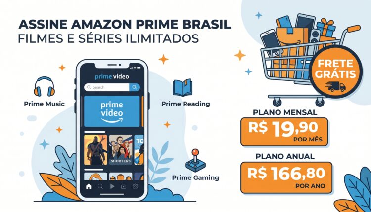 preço amazon prime 2026 planos mensal anual brasil