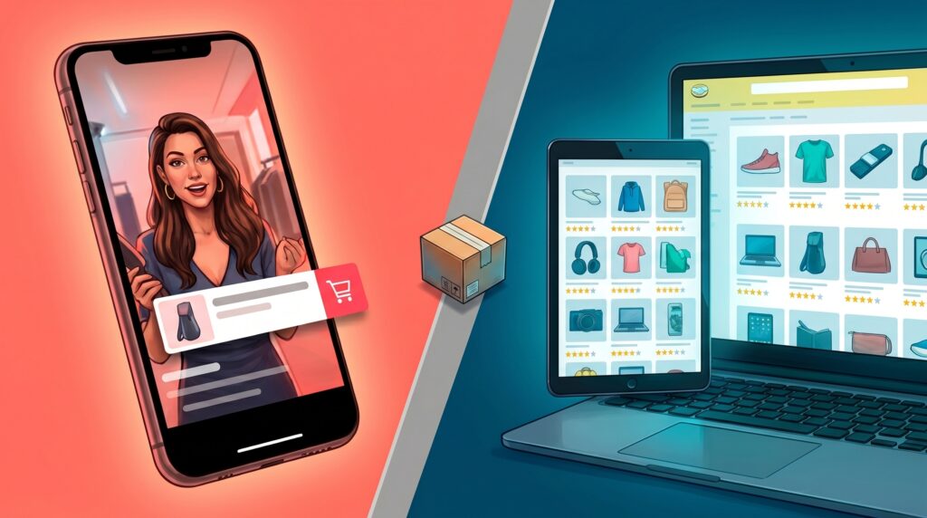 tiktok shop ou mercado livre 2026 comparativo