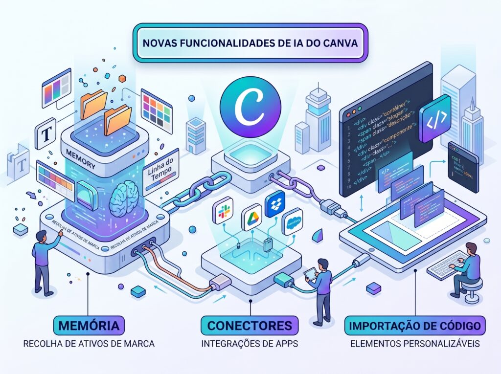 Canva IA 2026: Novos Recursos de Memória e Conectores