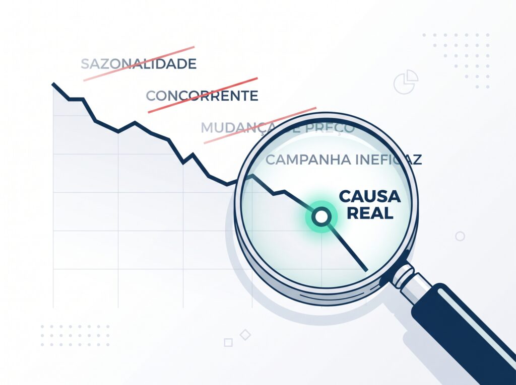 A métrica caiu: como achar a causa real do resultado