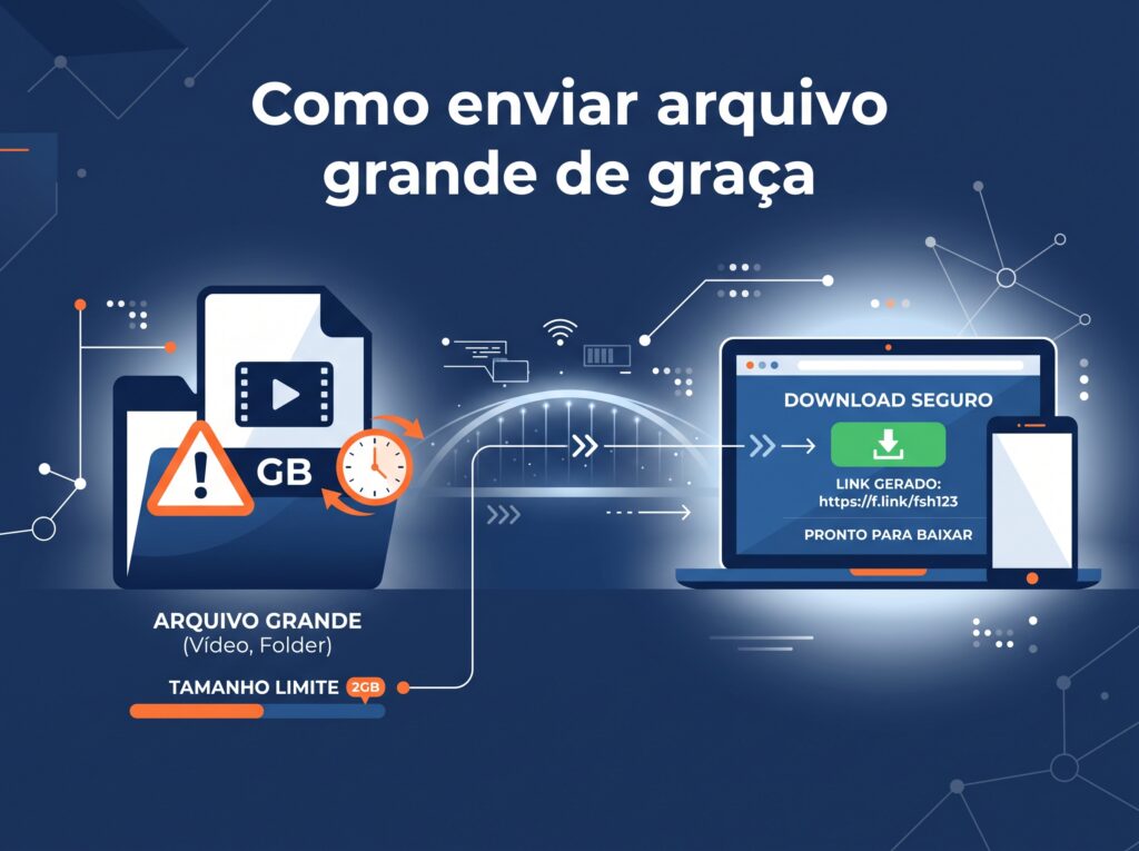 Enviar arquivo grande grátis: o que ninguém avisa