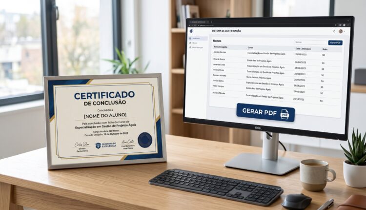 Certificado para editar e imprimir grátis (em lote)