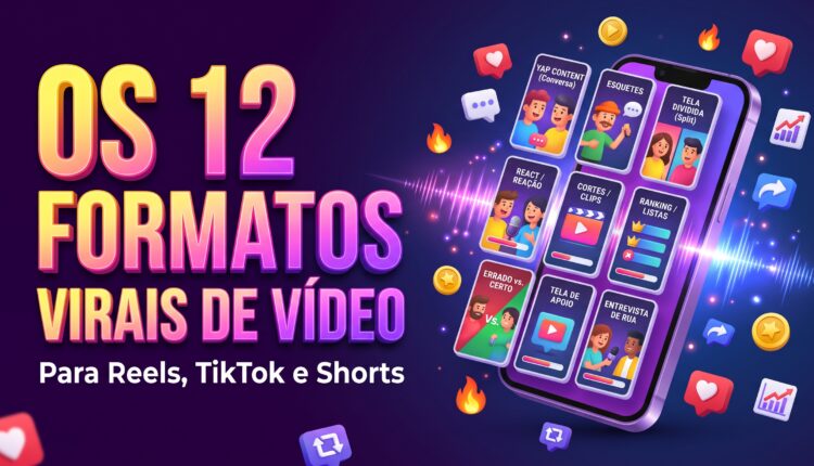 Os 12 Formatos Virais de Vídeo para Instagram e TikTok em 2025